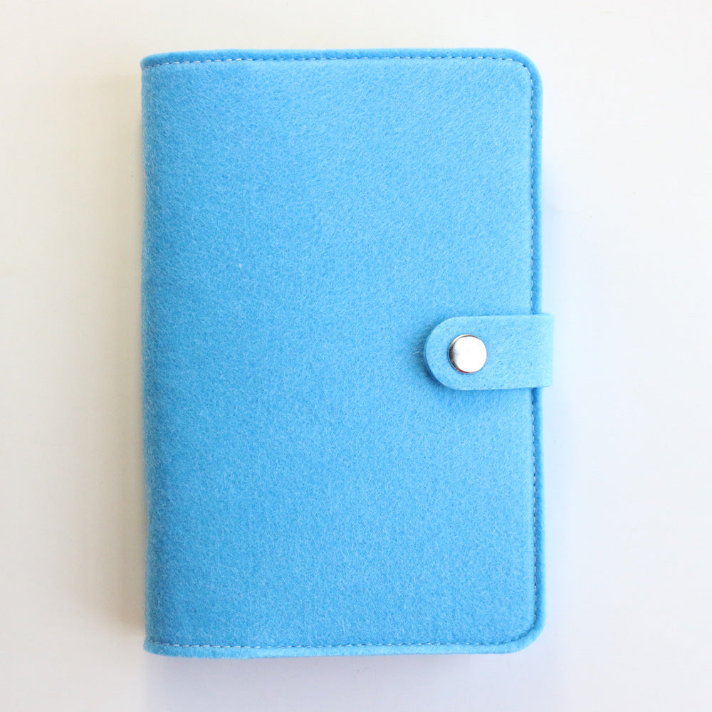 Felt Loose Spiral Notebook Journal Book Minimalist Creative