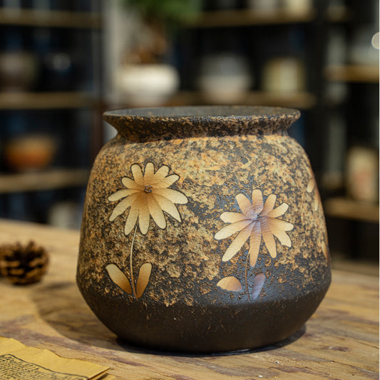 Carved Household Large Size Internet Celebrity Ceramic Basin