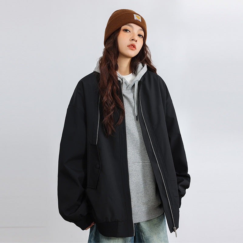 Autumn American High Street Baseball Jacket
