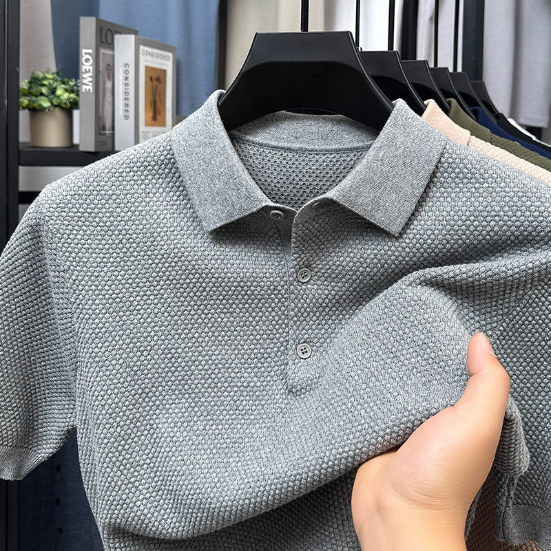 Loose Cotton Sweater – Short Sleeve Comfort Meets Effortless Style