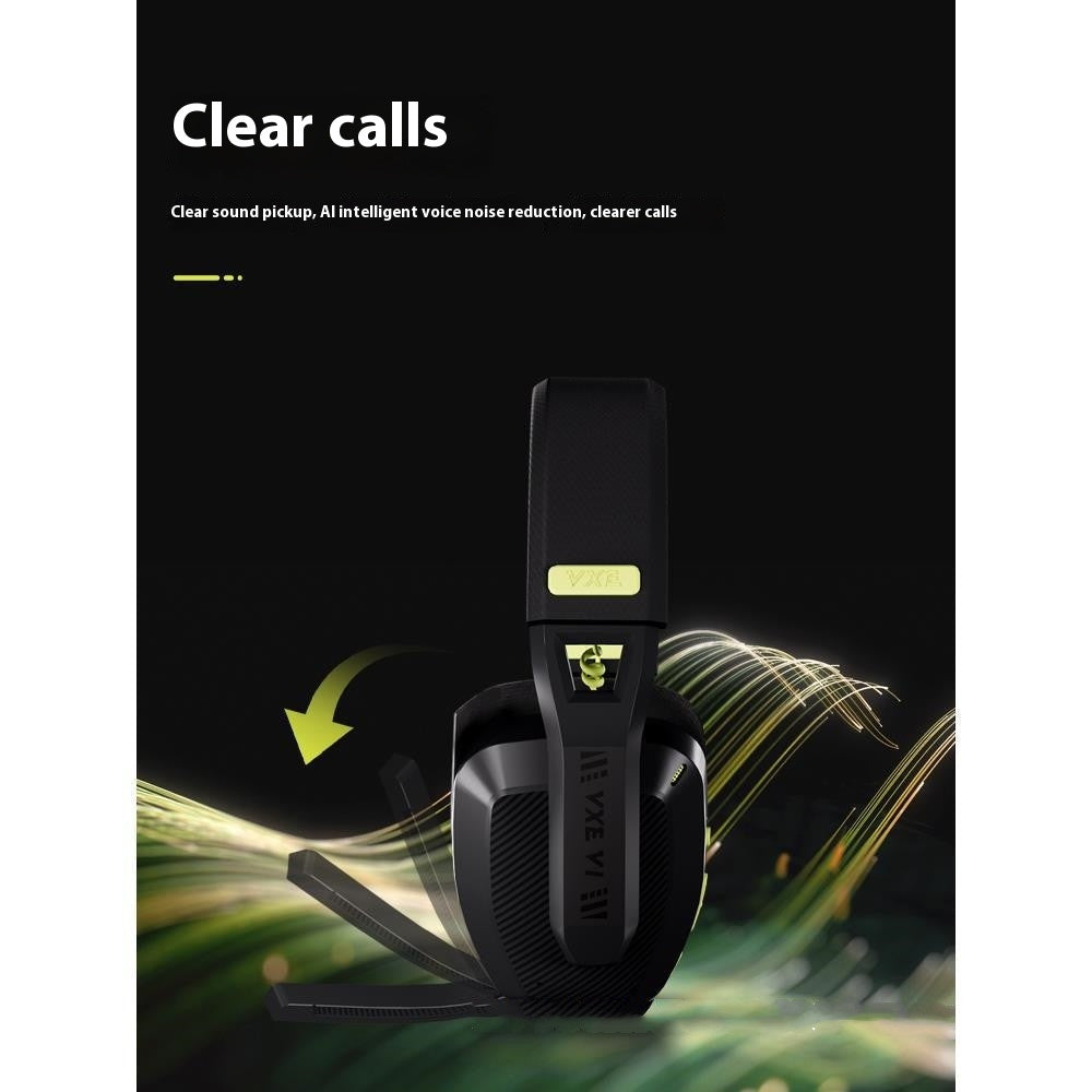 Wireless Gaming Headset with Microphone-  Siren V1 Black/White