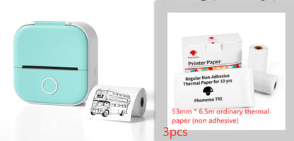 Phomemo T02 Mini Bluetooth Thermal Printer – Inkless Label & Photo Printer for iOS/Android