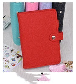 Felt Loose Spiral Notebook Journal Book Minimalist Creative