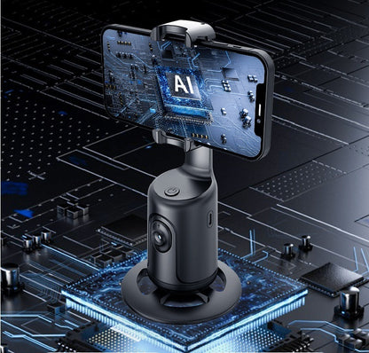 360° Auto Face Tracking AI Smart Gimbal – Phone Holder for Vlog, Live Streaming & More