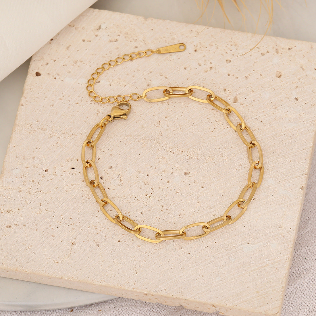 Simple Stainless Steel Chain Bracelet Niche
