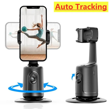 360° Auto Face Tracking AI Smart Gimbal – Phone Holder for Vlog, Live Streaming & More