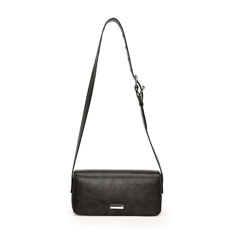 Urban Simplicity PU Leather Women’s Shoulder Bag – Medium Hardness, Horizontal Square, Daily Use
